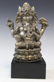 Indian Metal Ganesha Statue