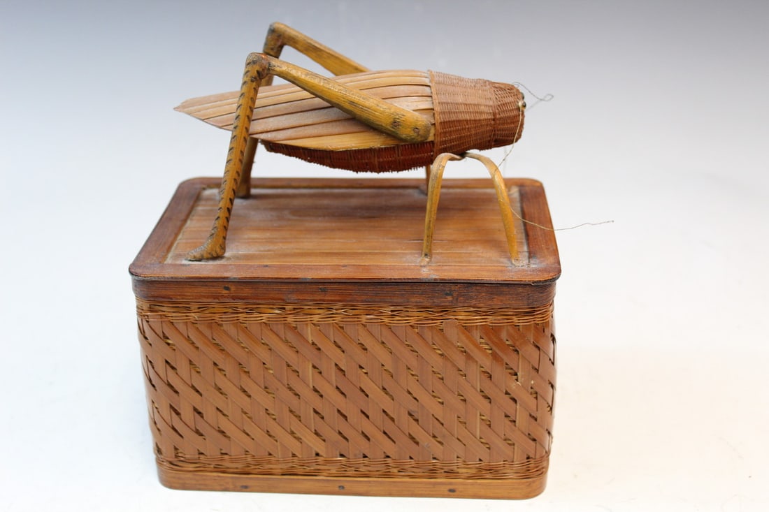 Chinese bamboo basket and cricket (1 of 6)