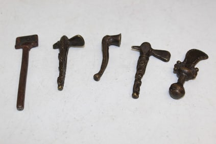 Group of Five Metal Miniatures