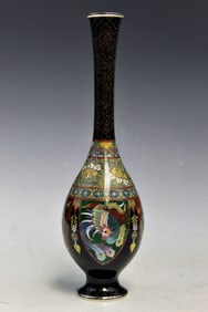 Japanese Cloisonne Vase, Marked.