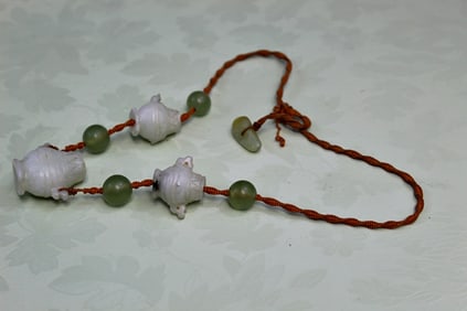 Chinese Jade Beads Necklace