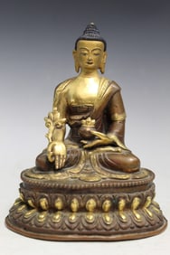 Tibetan Bronze Buddha Statue