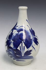 Japanese Blue and White Porcelain Vase