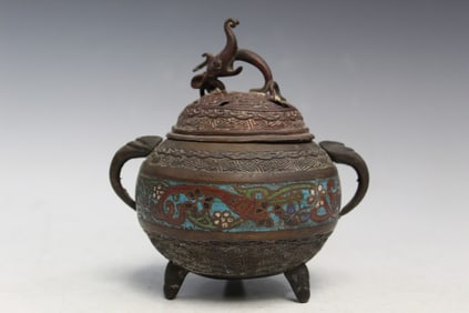 Japanese Brass Incense Burner