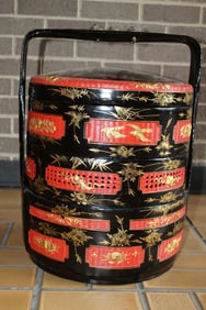 Chinese Bamboo Wedding Basket.