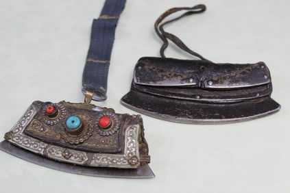 Two Tibetan Flint Pouches