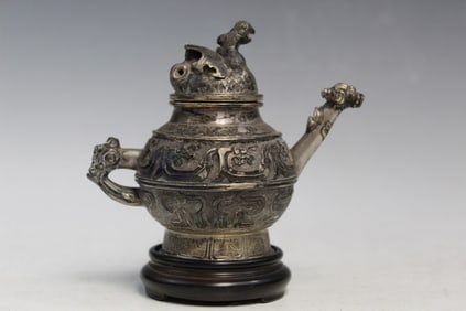 Chinese Silver Water Dropper