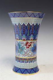 Chinese Cloisonne Gu Vase