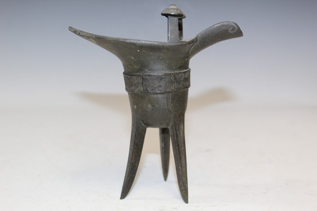Chinese Bronze Libation Cup (1 of 6)