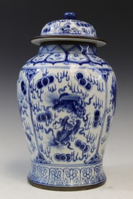 Chinese Blue and White Porcelain Jar