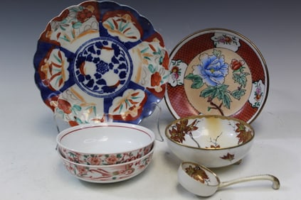 Group of Asian Porcelain Dishes and Bowls