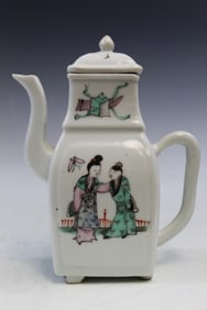 Chinese Famille Rose Porcelain Teapot