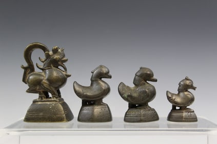 Southeast Asian Bronze Weight Set