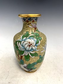 Chinese cloisonne vase.