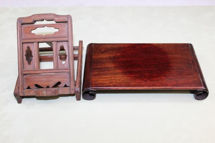 Two Chinese Wood Stands