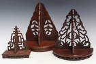 Three Chinese Wood Wall Shelves
