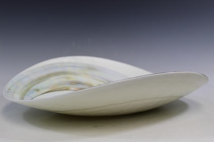 Large Murano Glass Shell Shallow Bowl