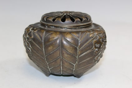 Japanese Bronze Incense Burner