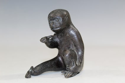 Chinese Bronze Monkey Figure