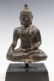 Southeast Asian Bronze Buddha Statue
