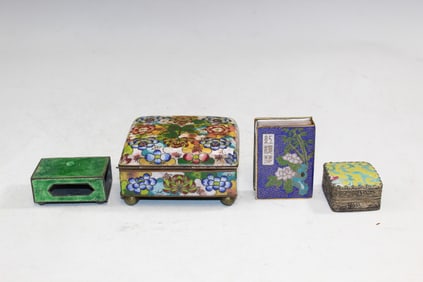 Chinese Cloisonne Boxes