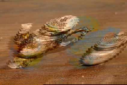 Brown Glazed Asian Pottery Bowl