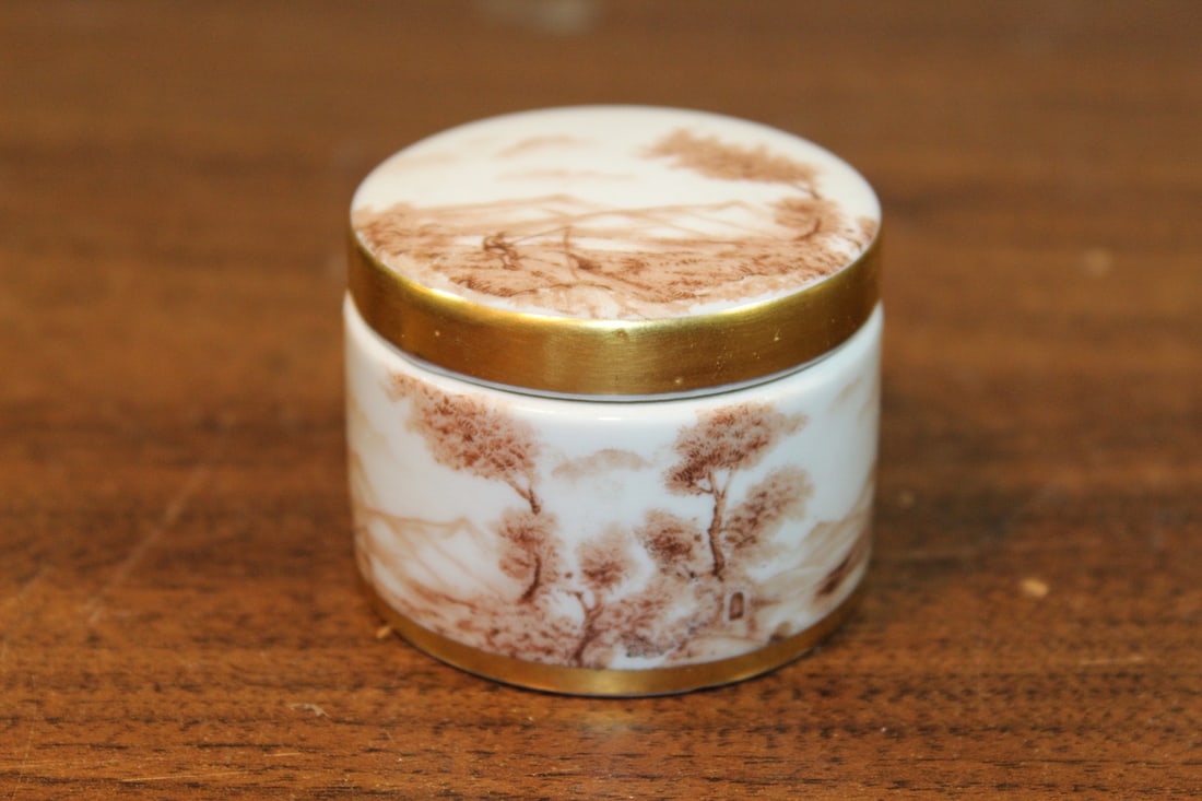 An European Hand-Painted Porcelain Box (1 of 5)