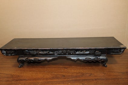 Japanese Lacquered Alter Table Shaped Wood Stand