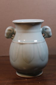 Chinese Celadon Glazed Porcelain Vase