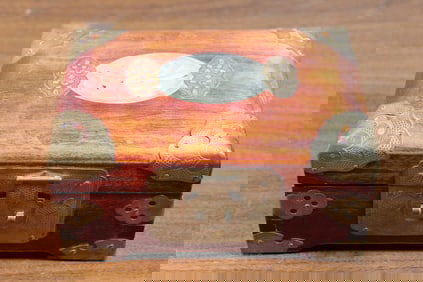 Asian wood jewelry box