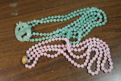 Two beaded necklaces