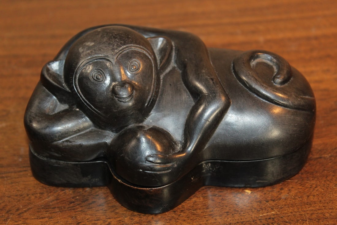 Chinese Monkey Shaped Duan Inkstone (1 of 5)