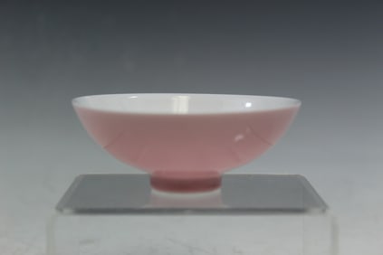 Chinese Pink Glazed Porcelain Cup