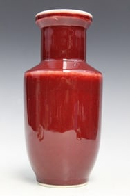 Chinese Ox Blood Glaze Porcelain Vase