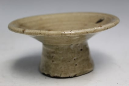 Korean Celadon Glazed Stem Dish