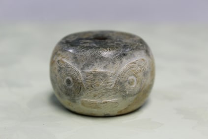 Chinese carved stone bead