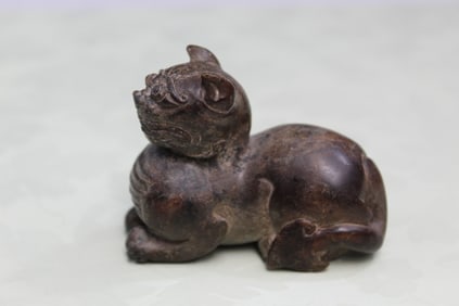 Chinese Caved Stone Mythical Beast