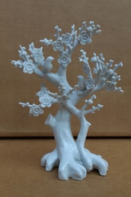 Chinese Blanc de Chine Porcelain Tree