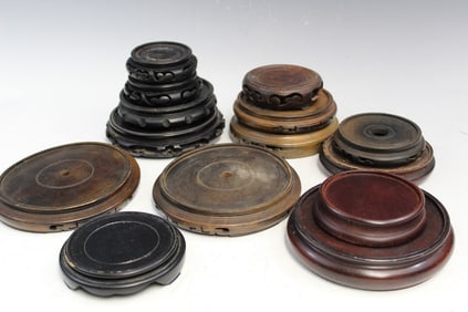Group of Chinese Wood Stands