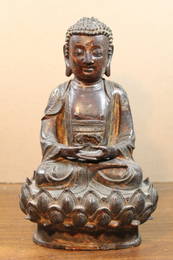 Chinese bronze buddha statue, Ming Dynasty