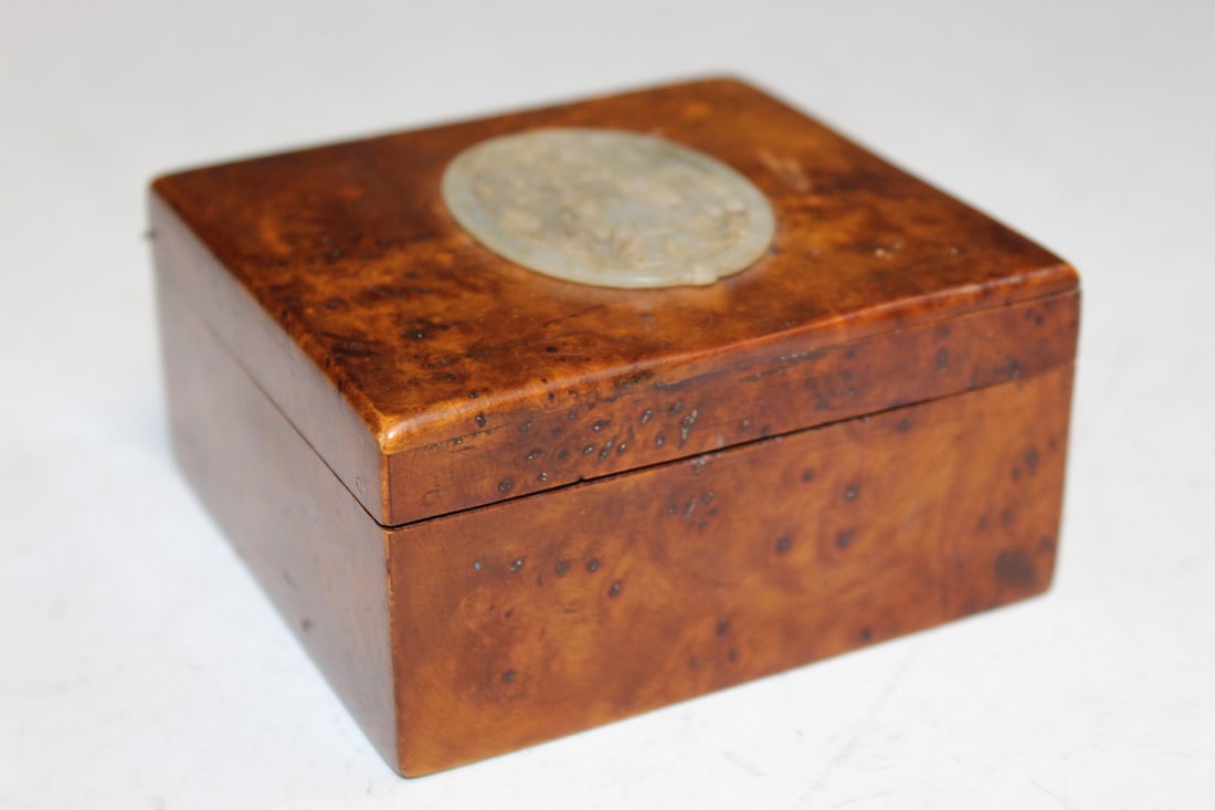 Antique Burl Wood Box (1 of 6)