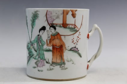 Chinese Famille Rose Porcelain Mug