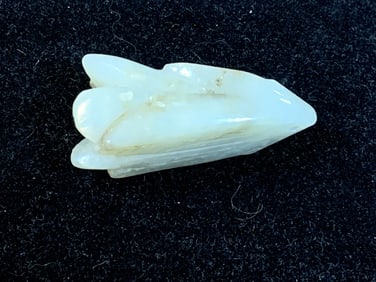 Carved White Jade Pendant