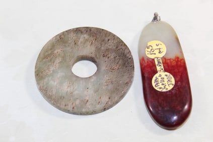 Two Chinese Jade Pendants