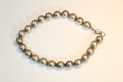 Hollow Silver Bead Chocker