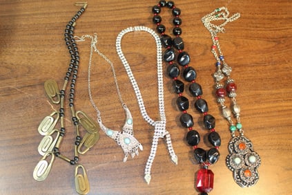 Group of necklaces
