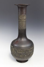 Large Japanese Bronze Vase