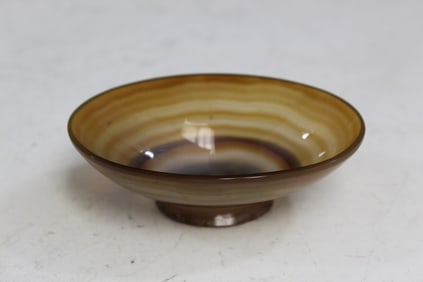 Carved Agate Small Dish