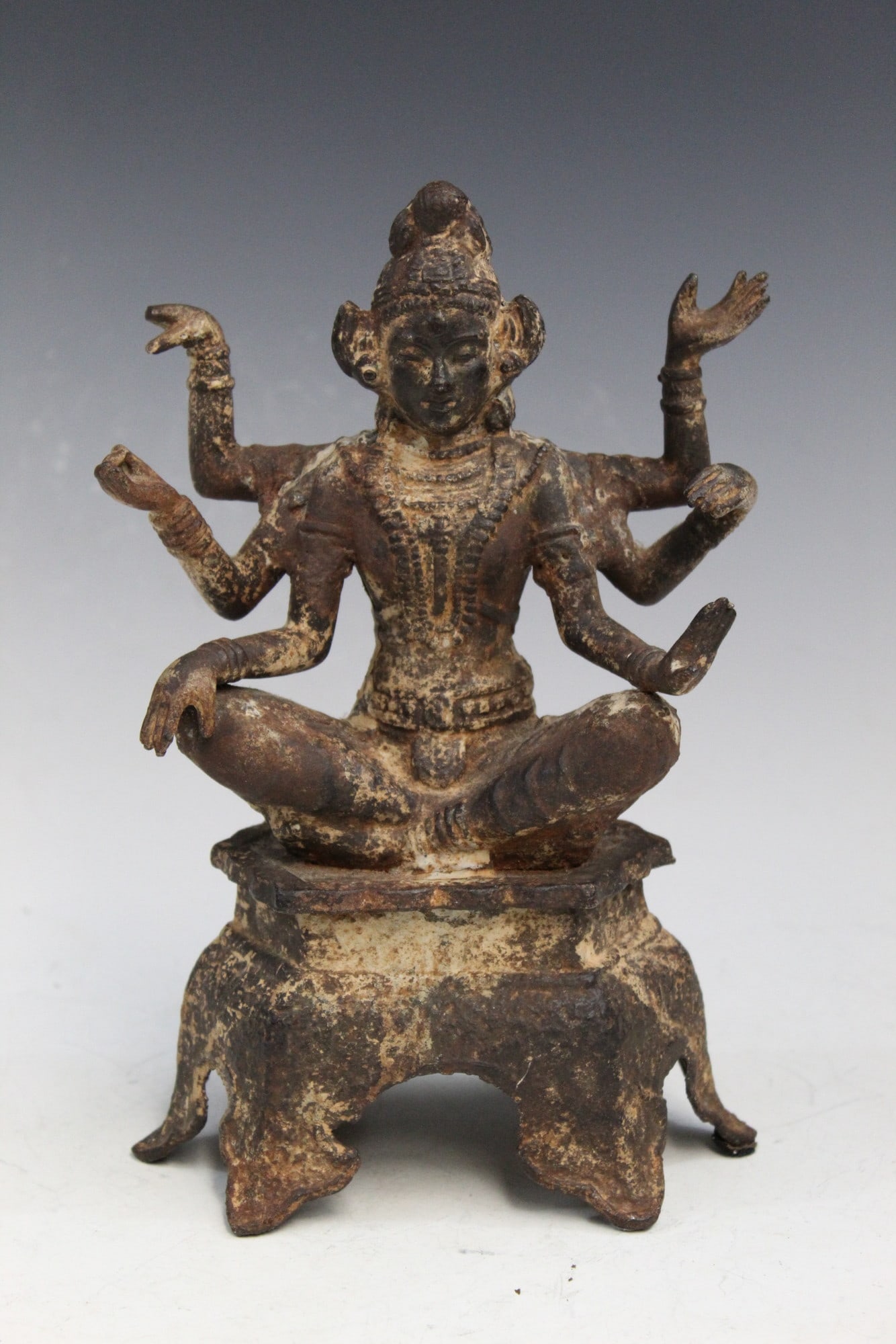 Southeastern Asian Metal Buddha Statue. (1 of 7)