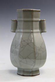 Chinese Celadon Glazed Pottery Vase